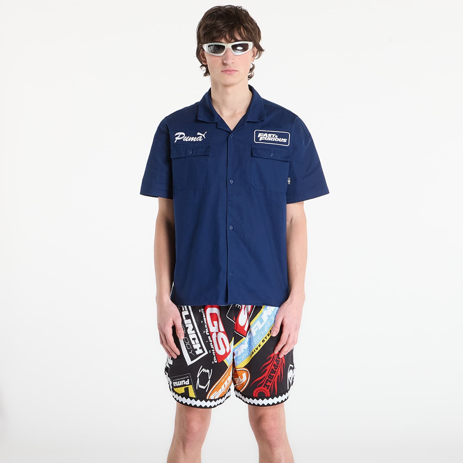 Košeľa Puma x Fast & Furious Mechanic Shirt Persian Blue XL