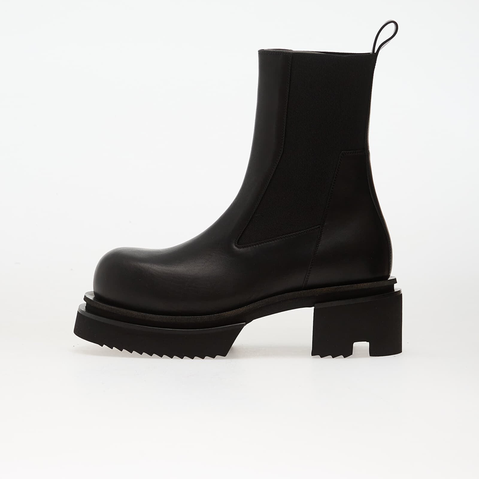 Tenisky Rick Owens Leather Boots - Beatle Bogun Black EUR 40
