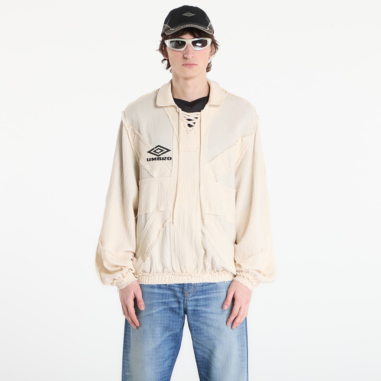 Tričko Umbro by SlamJam Union Drill Polo Porcelain White M