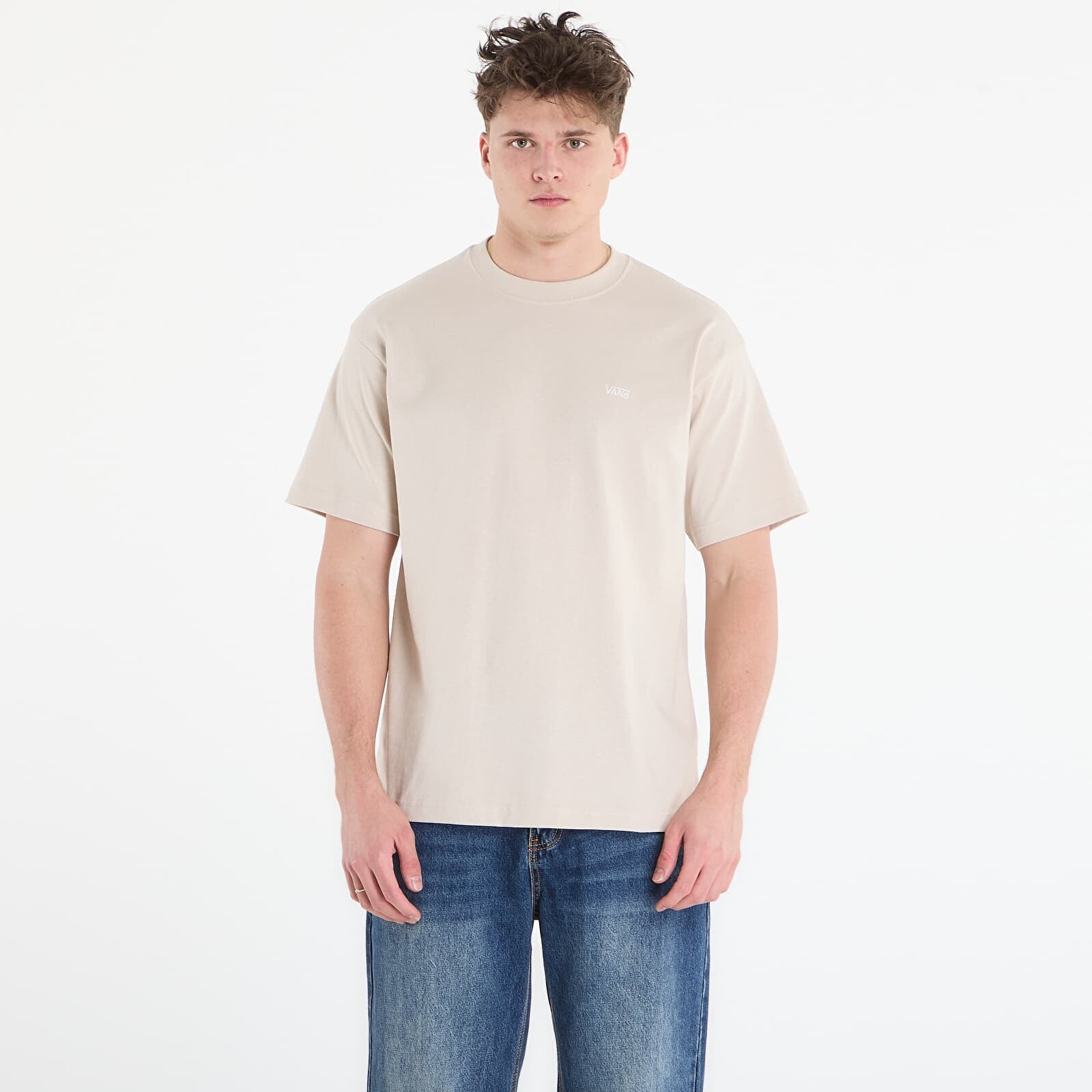 Tričko Vans Left Chest II Loose SS T-Shirt Oatmeal S