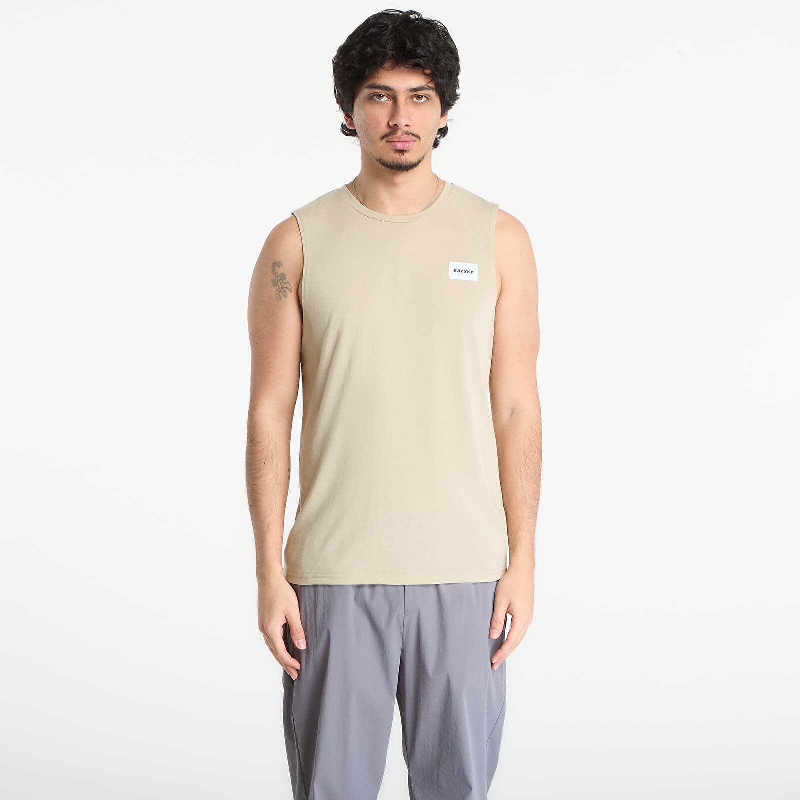Tričko SAYSKY Clean Motion Tank Beige S
