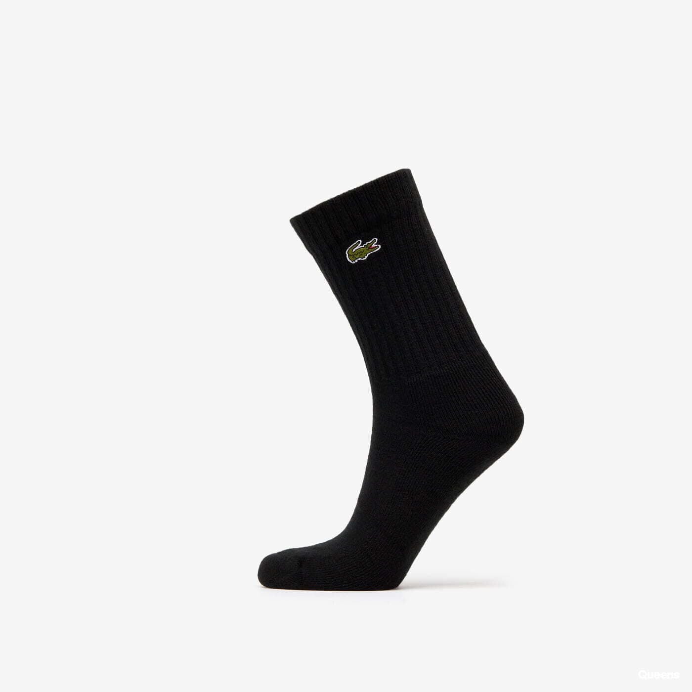 Ponožky LACOSTE Sport Socks 3-Pack Black 39-42