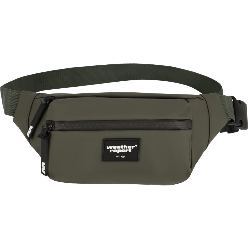 Unisex Waist Bag Weather Report Bronze PU