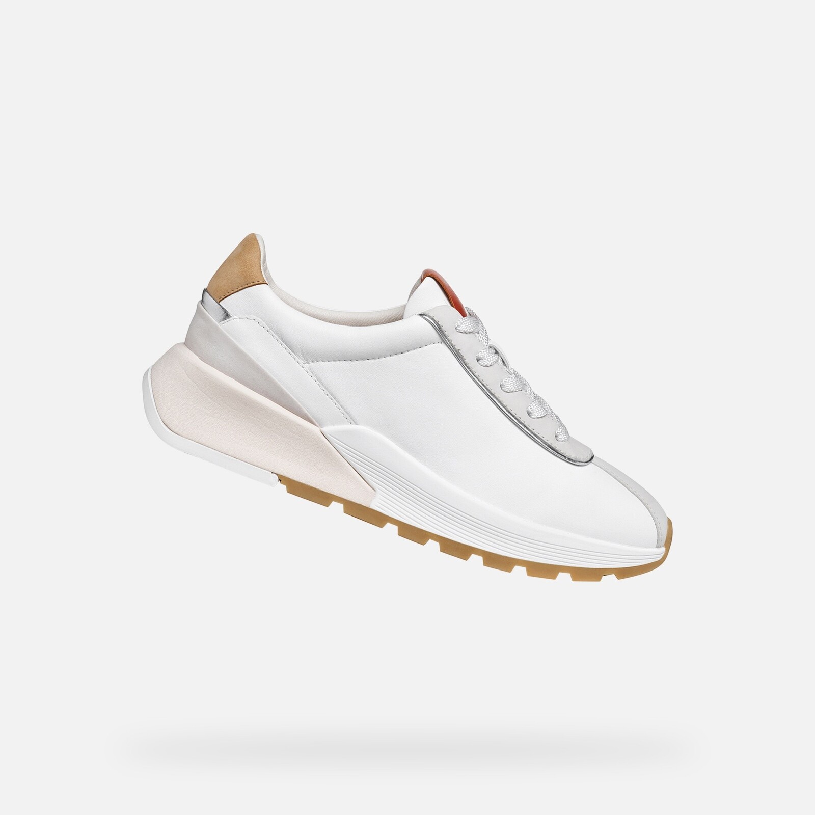 White Women's Geox Metropoli Sneakers - Women's