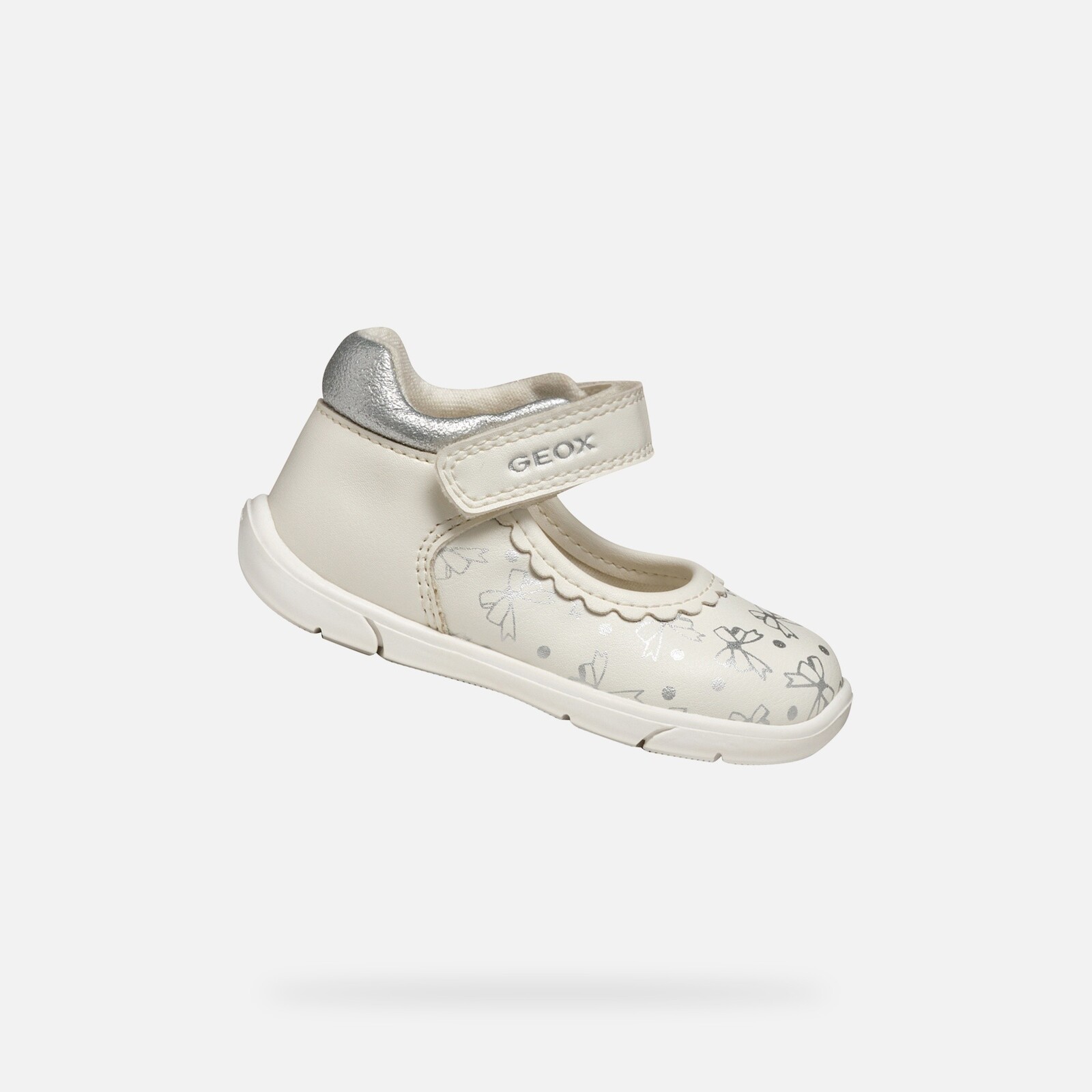 Cream Girls' Shoes for First Steps Geox Zapito - Girls