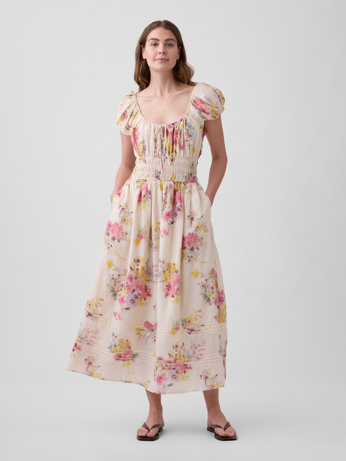 GAP Voile Floral Maxi Dress - Ladies