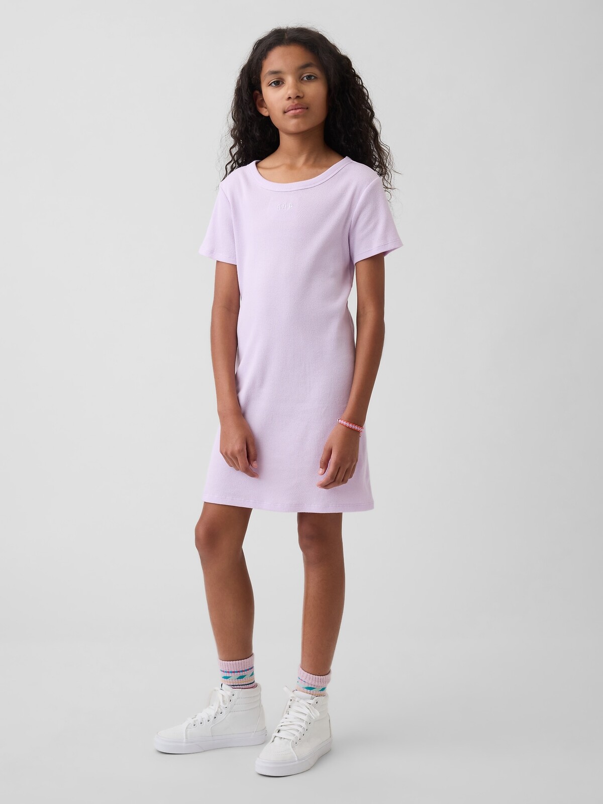 GAP Children's Ribbed Dress with Logo - Girls