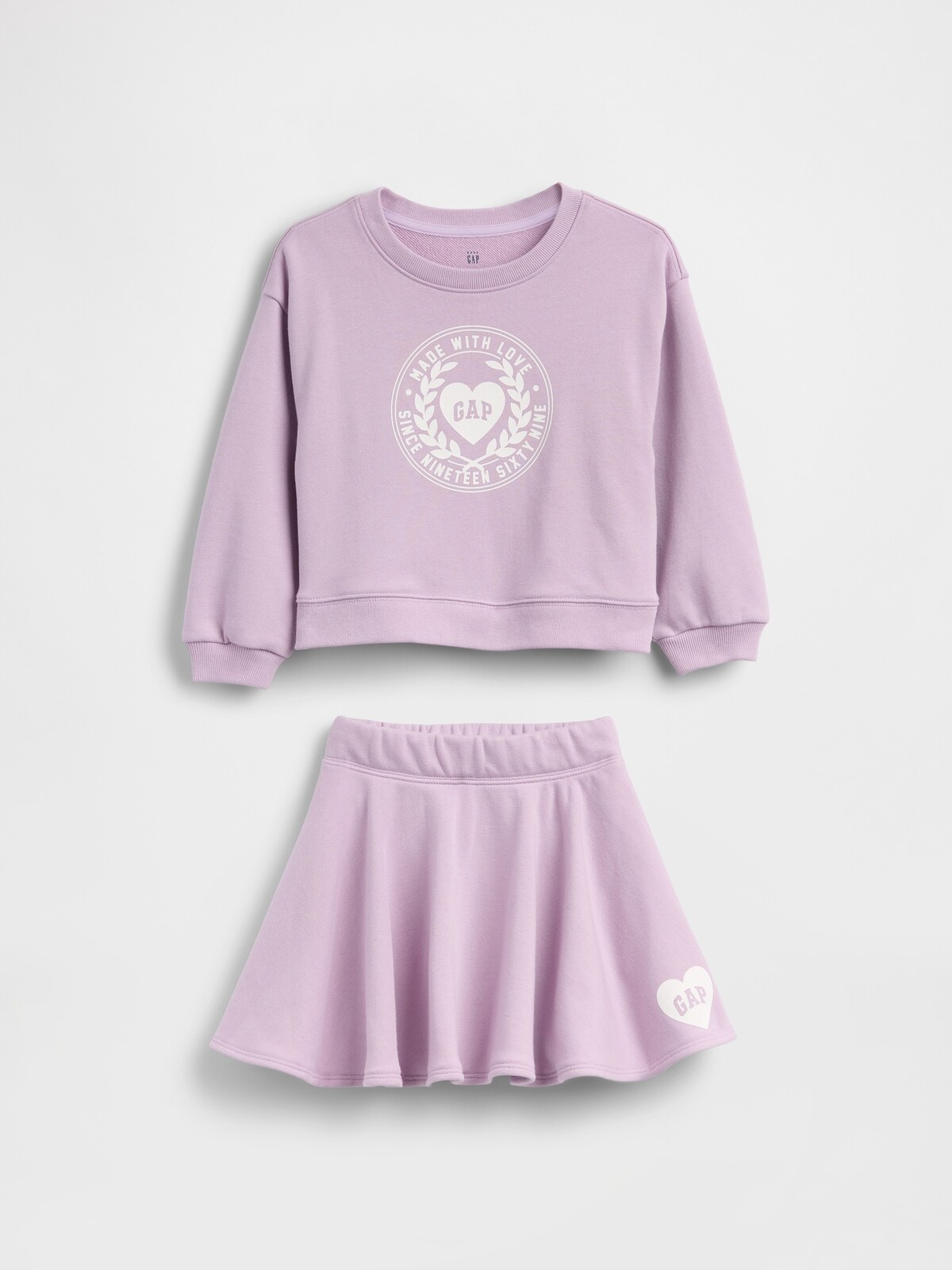 GAP Baby Outfit Set with VintageSoft Logo - Girls