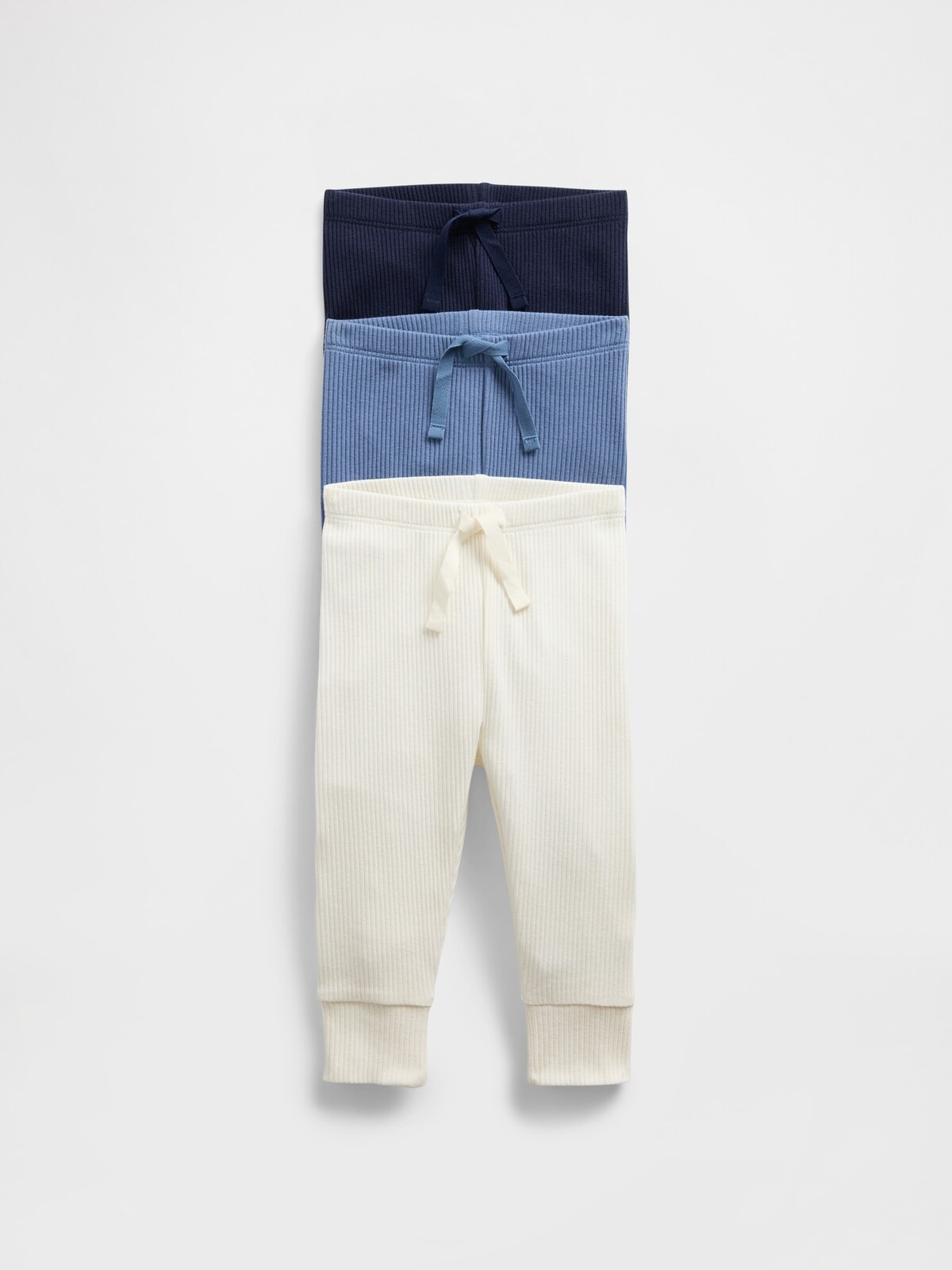 GAP Baby Ribbed Trousers, 3 pcs - Boys