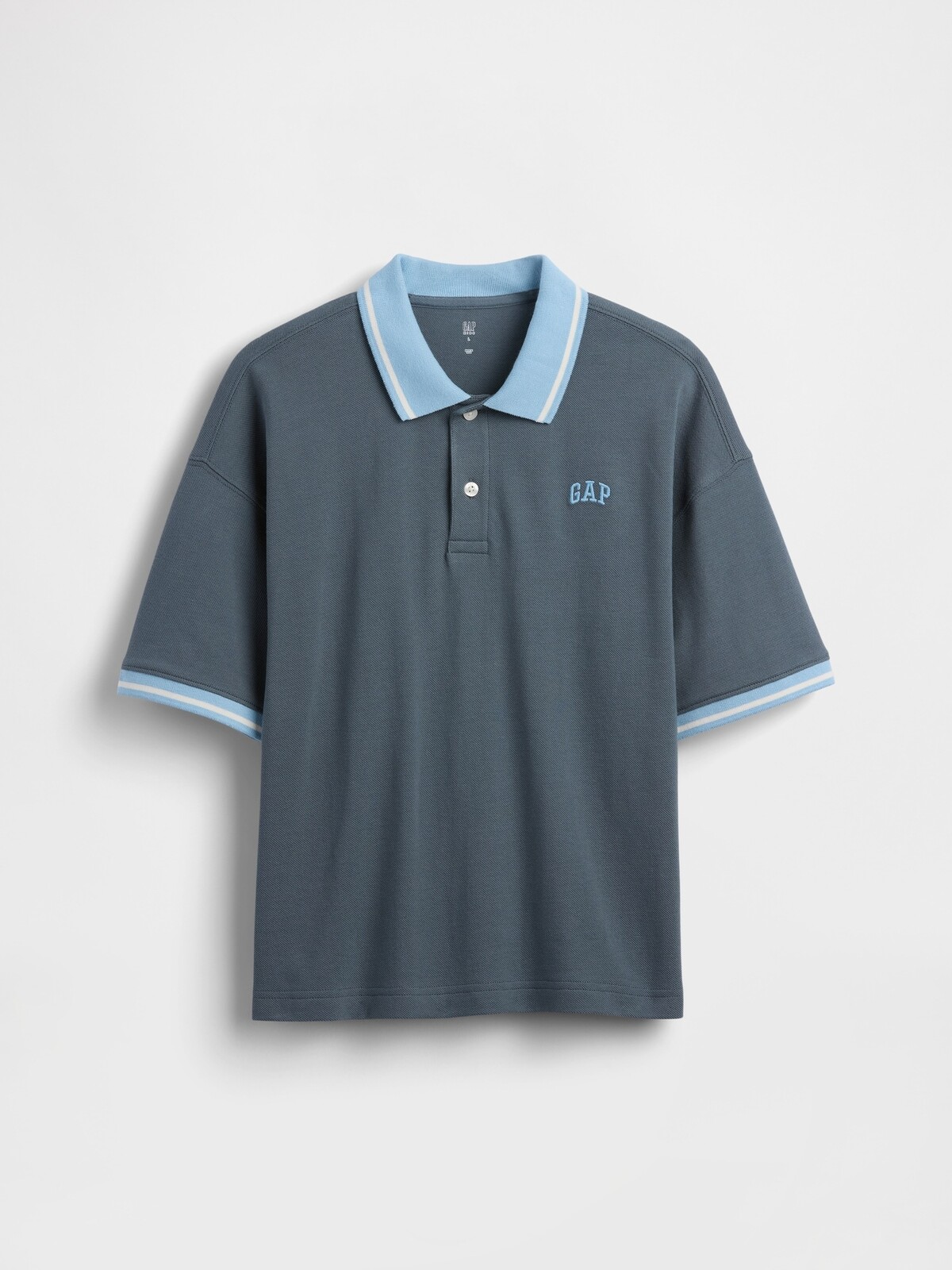 GAP Kids Oversize Polo T-Shirt with Logo - Boys