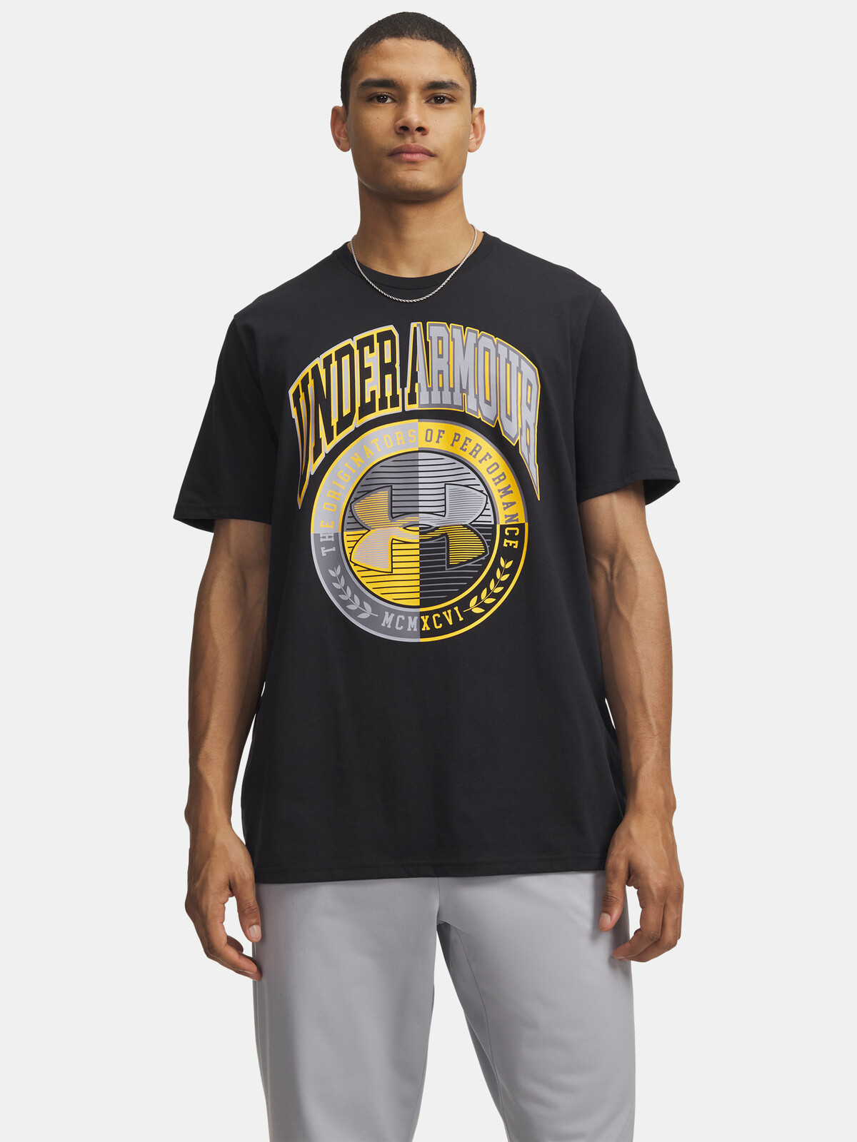 Men's Under Armour UA M VARSITY CREST SS T-Shirt - Men's