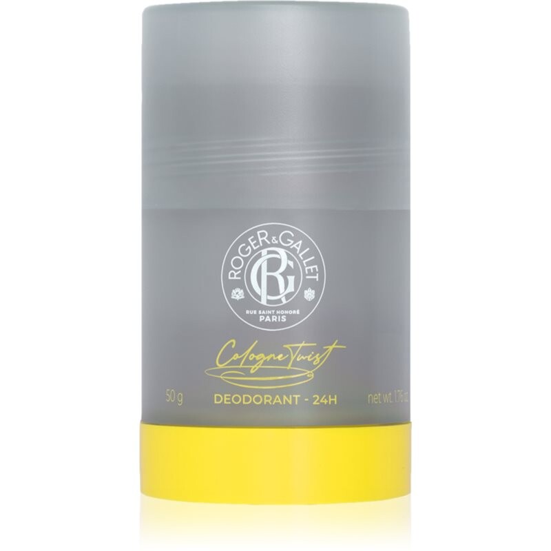 Roger & Gallet Cologne Twist tuhý deodorant bez obsahu hliníkových solí pre citlivú pokožku pre mužov 50 g