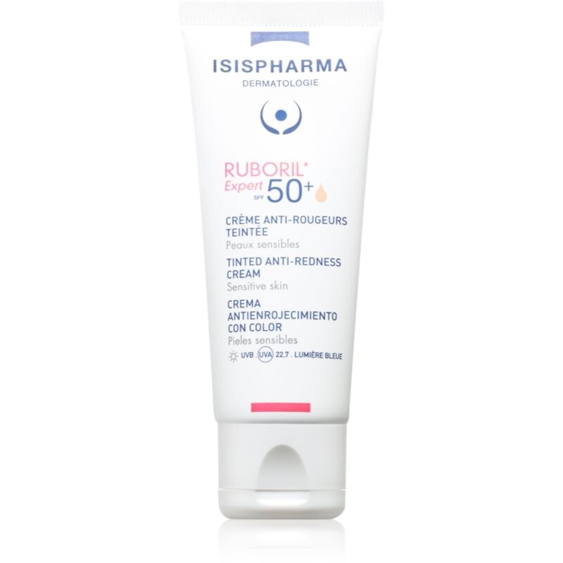 ISISPHARMA Ruboril Expert SPF 50+ hydratačný tónovací krém pre citlivú pleť so sklonom k začervenaniu SPF 50+ 40 ml