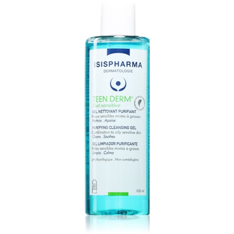 ISISPHARMA Teen Derm Gel Sensitive čistiaci gél pre citlivú pleť so sklonom k akné 100 ml