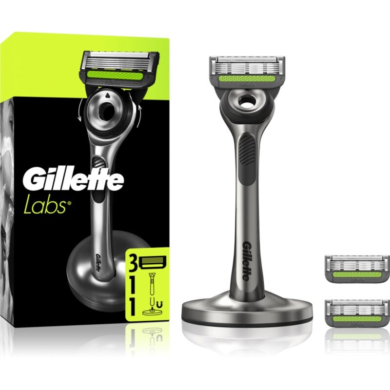 Gillette Labs holiaci strojček so stojančekom + náhradné hlavice 5 ks
