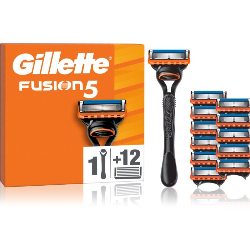 Gillette Fusion5 holiaci strojček + náhradné hlavice 13 ks