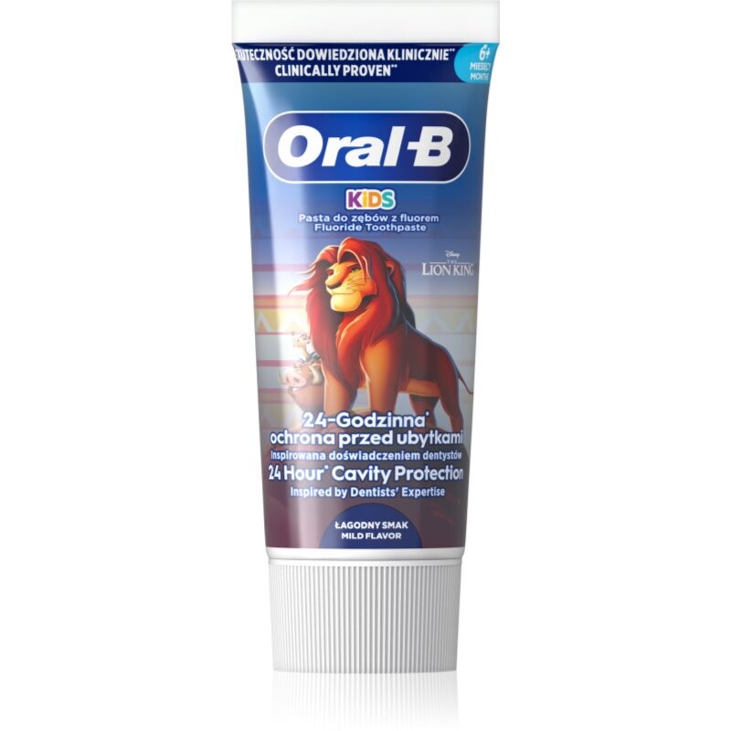 Oral-B Kids Lion King detská zubná pasta s ovocnou príchuťou 6 m+ 60 ml