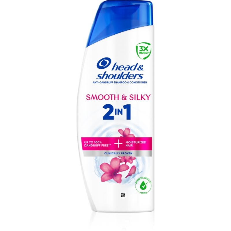 Head & Shoulders Smooth & Silky 2in1 šampón a kondicionér proti lupinám 400 ml