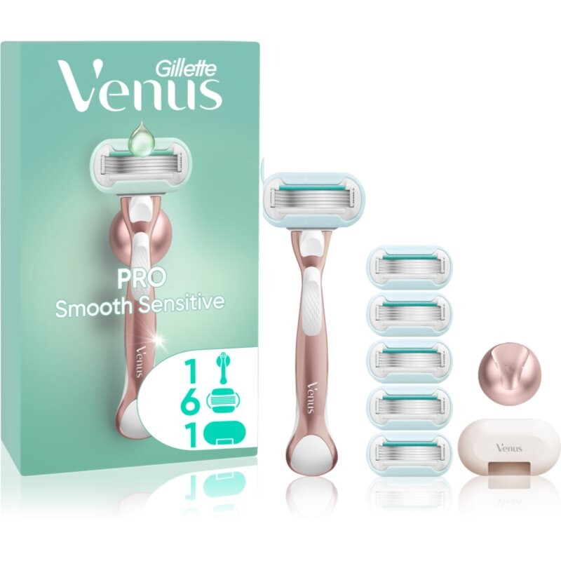 Gillette Venus PRO Smooth Sensitive sada na holenie pre ženy 9 ks