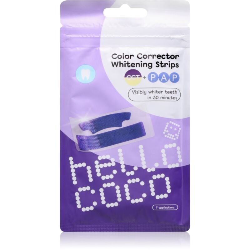 hello coco Color Corrector Whitening Strips bieliace pásiky 7 ks