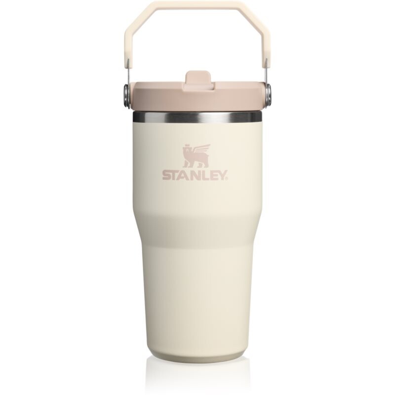Stanley IceFlow™ Flip Straw 2.0 Tumbler termofľaša z nehrdzavejúcej ocele Cream 590 ml