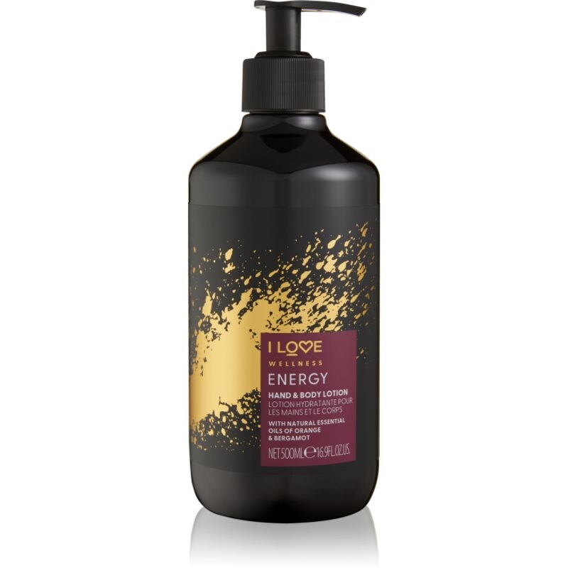 I Love Wellness Energy hydratačné mlieko na ruky a telo 500 ml