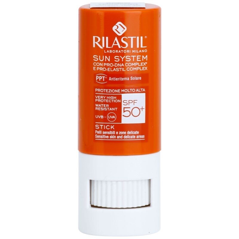 Rilastil Sun System ochranný balzam na pery a citlivé miesta SPF 50+ 8.5 ml