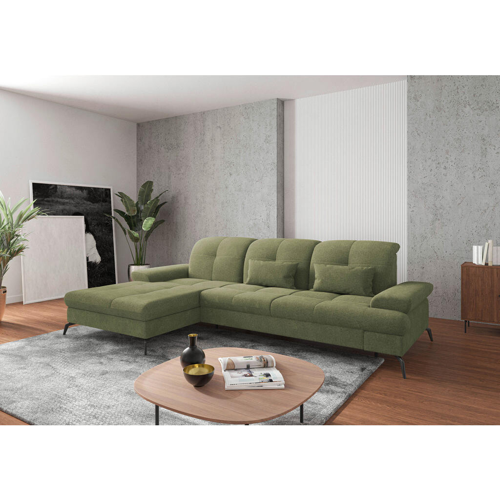 Sit & More ROHOVÁ SEDACIA SÚPRAVA, textil, svetlozelená