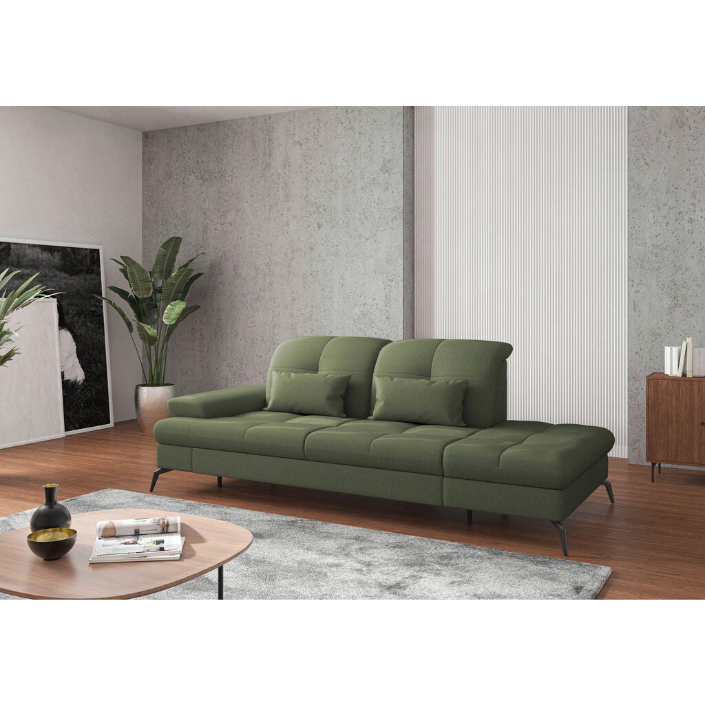 Sit & More LEŇOŠKA, textil, olivovozelená