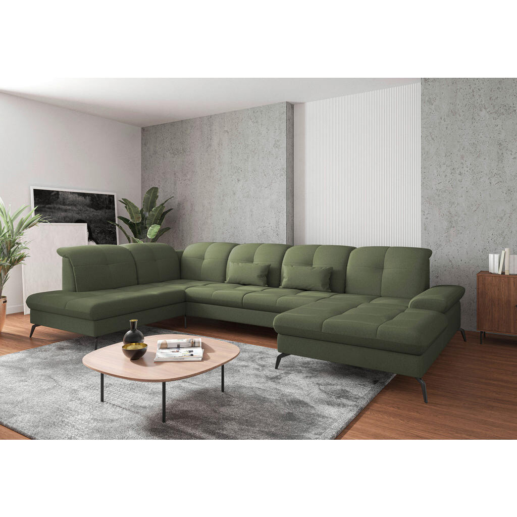 Sit & More SEDACIA SÚPRAVA, textil, olivovozelená