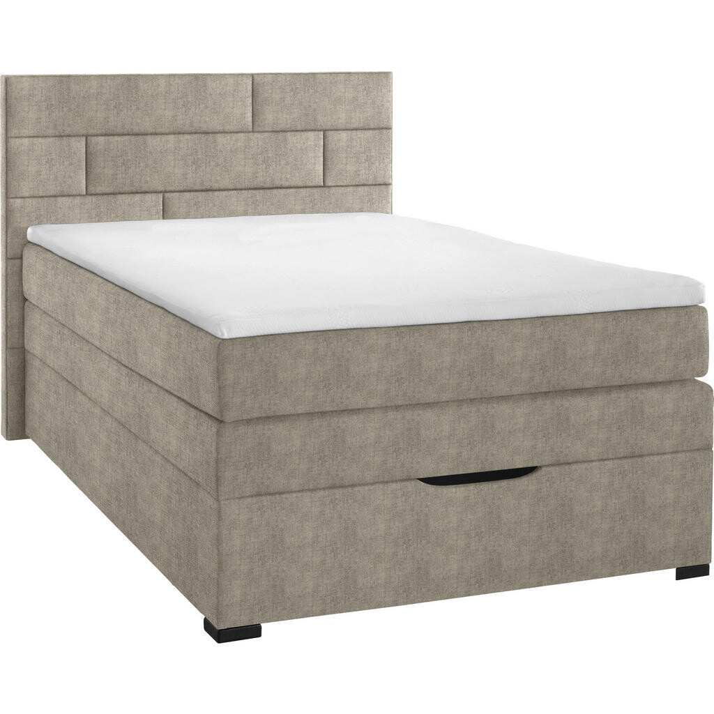 Carryhome BOXSPRINGOVÁ POSTEĽ, 120/200 cm, taupe
