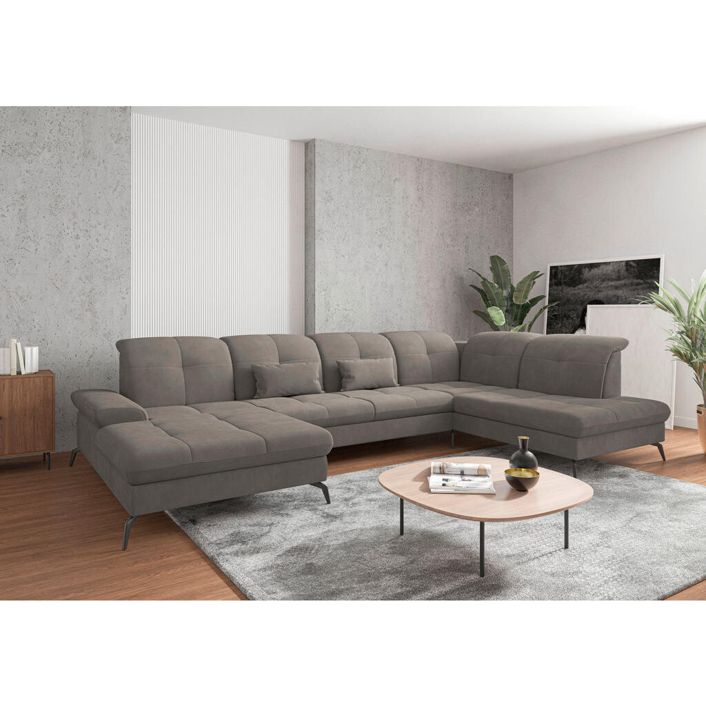 Sit & More SEDACIA SÚPRAVA, textil, bahenná hnedá