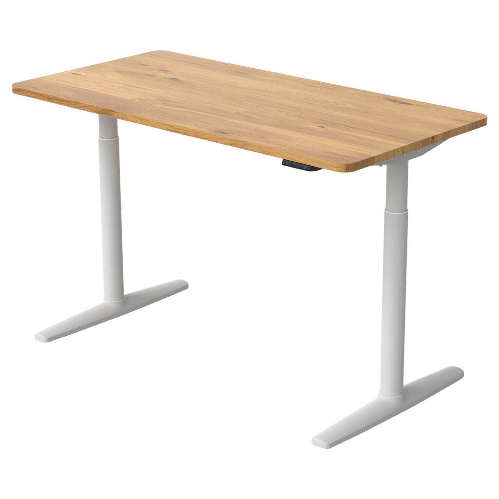 Xora PÍSACÍ STÔL, farba duba, 140/70/71-116 cm