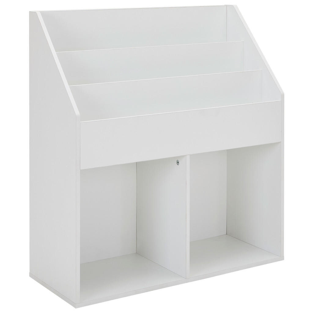 Carryhome DETSKÝ REGÁL, biela, 72/79/30 cm