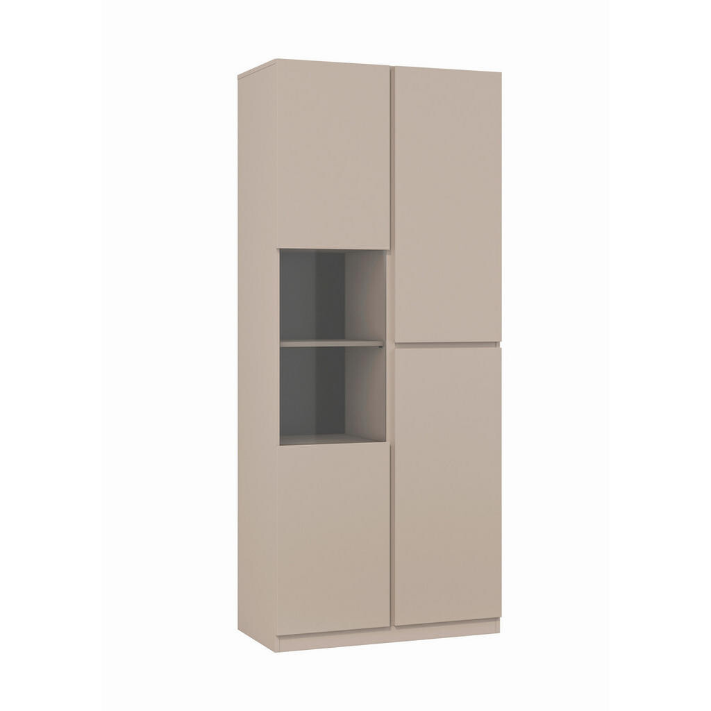 MID.YOU VITRÍNA, taupe, 79,4/187,5/40 cm