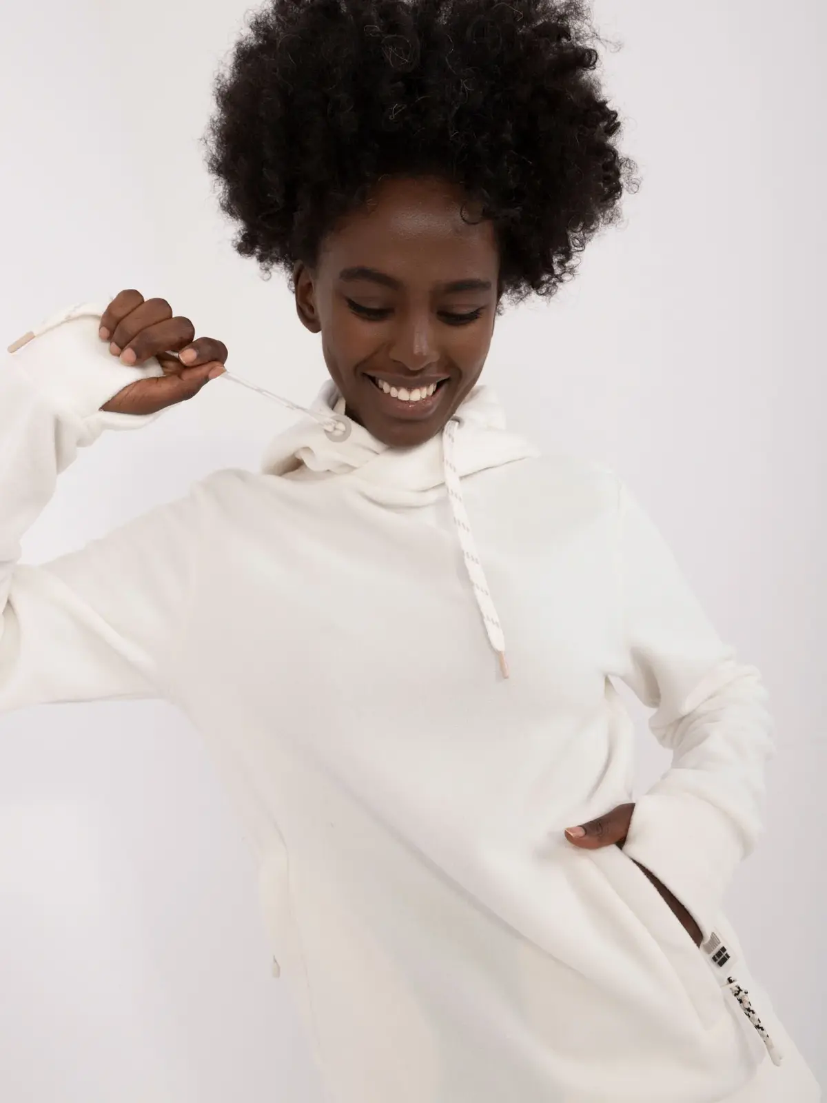 Mikina D20005M02627B3 biela L