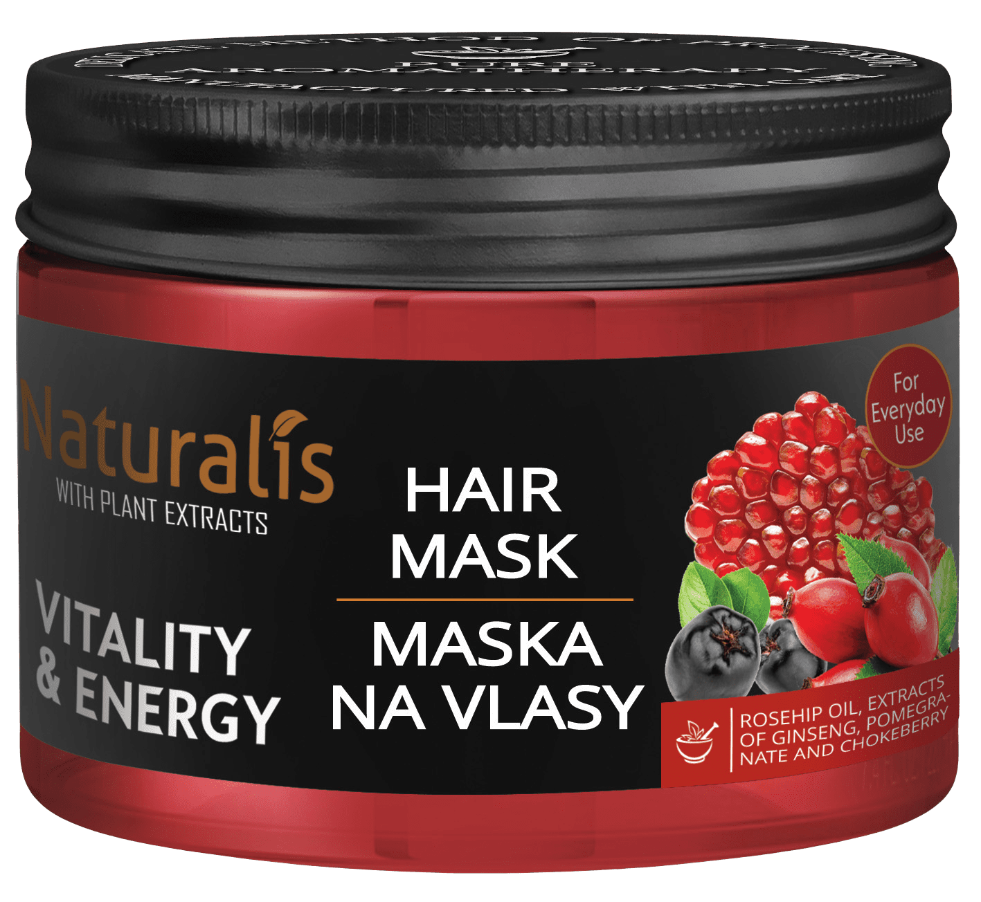 NATURALIS Maska na vlasy - Vitality & Energy 300 g
