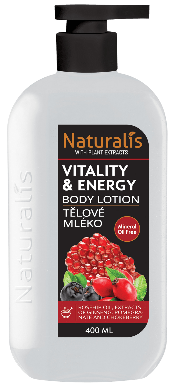 NATURALIS Telové mlieko - Vitality & energy 400 ml