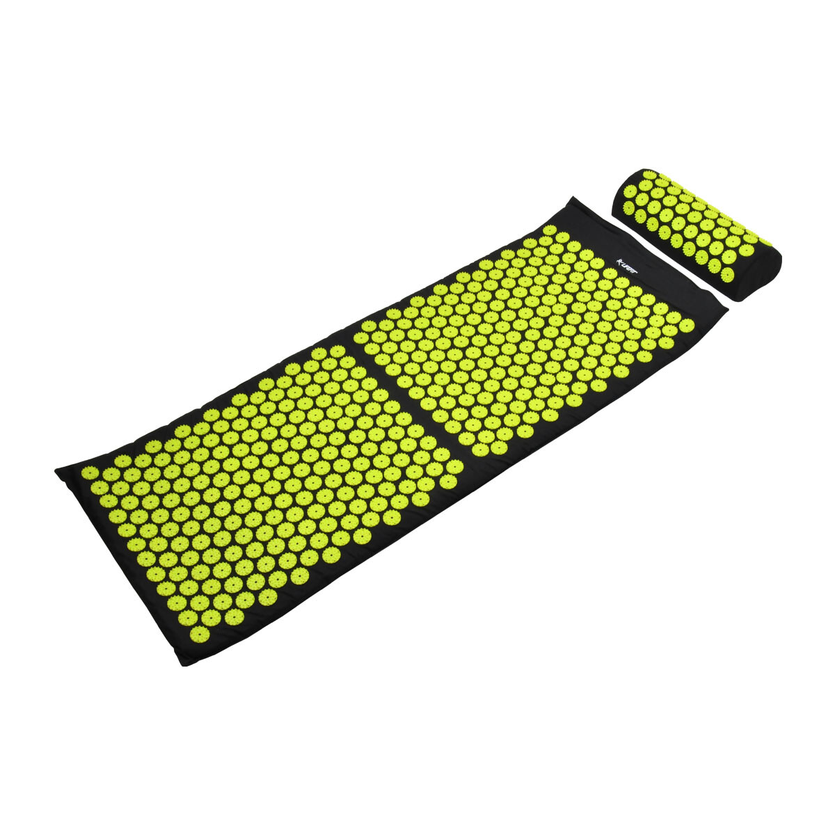 Akupresúrna podložka s vankúšikom Lifefit Fakii - čierna-zelená