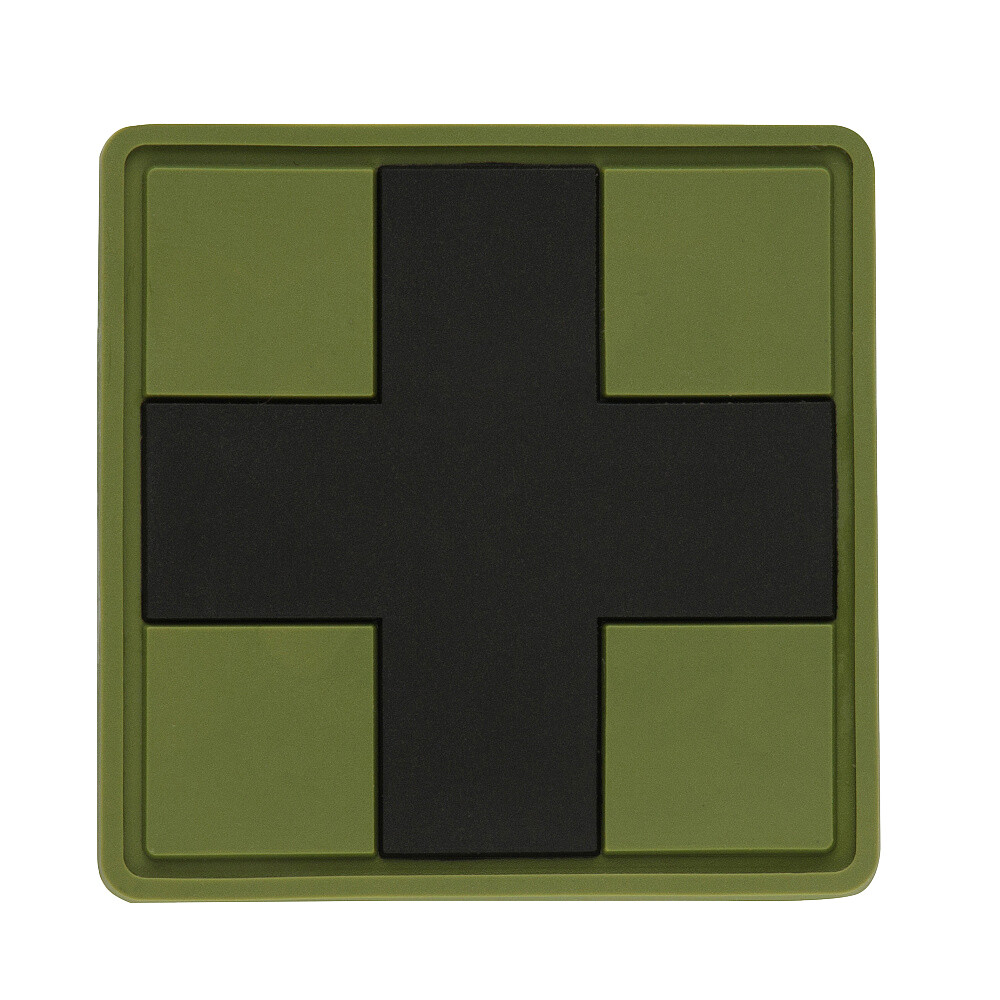 Nášivka M-Tac Medic Cross Square - olivová-čierna
