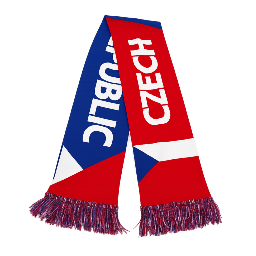 Zimný fanúšikovský šál Česká republika Czech Republic - farebná