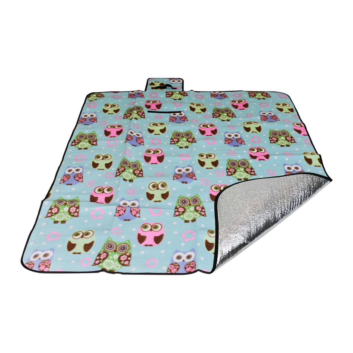 Pikniková deka Calter Duos Sova s vrstvou alu 200x180 cm - farebná