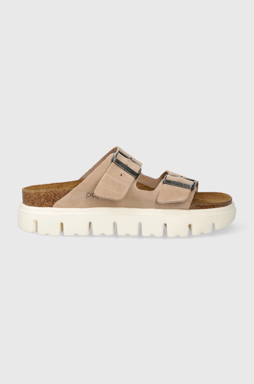 Semišové šľapky BIRKENSTOCK X PAPILLIO Arizona Chunky