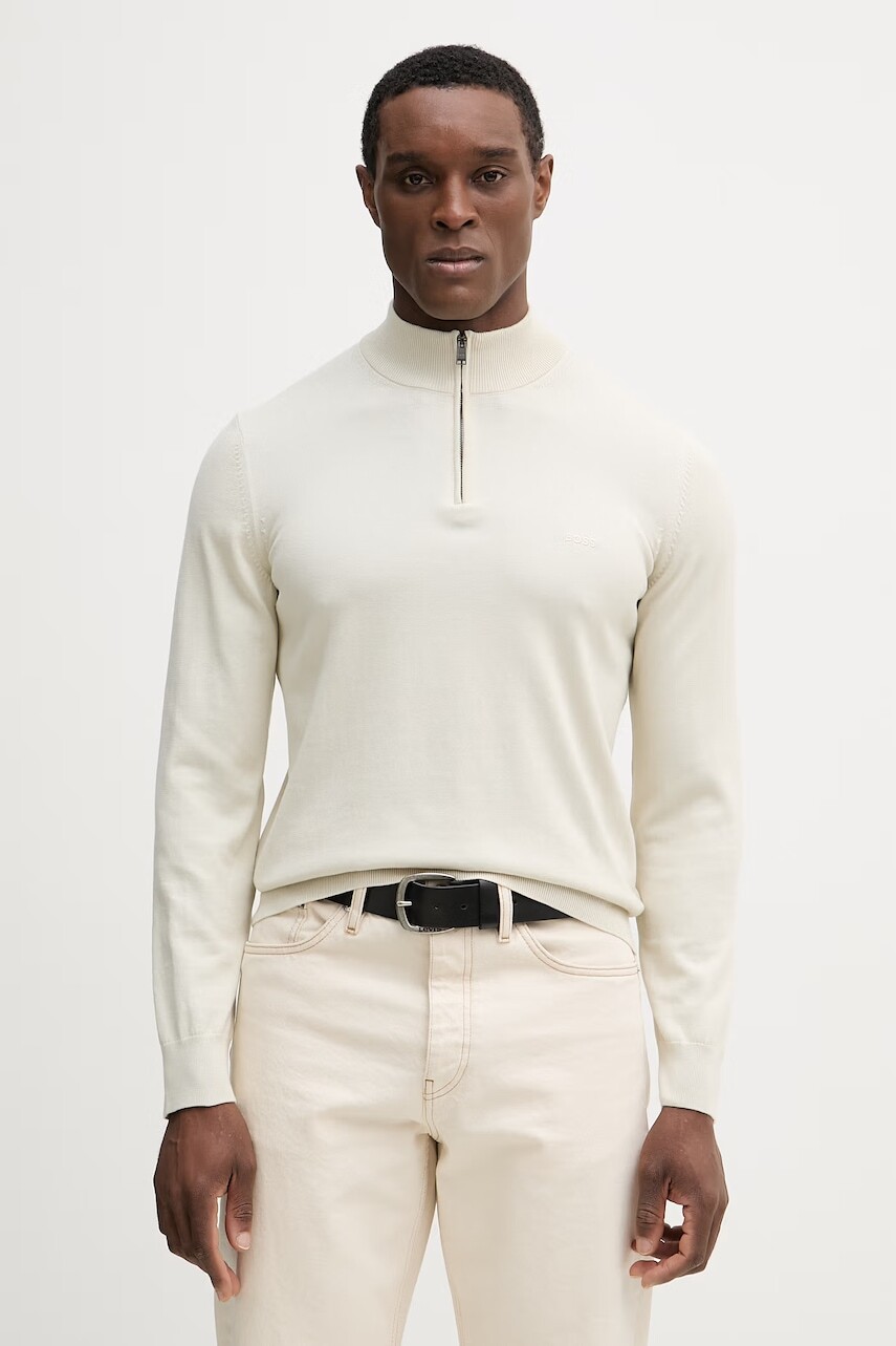 Bavlnený sveter BOSS Padro-L