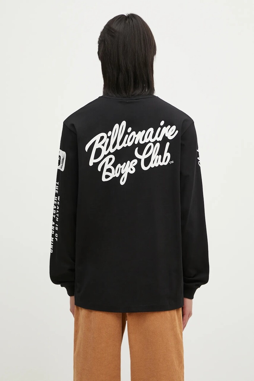 Bavlnené tričko s dlhým rukávom Billionaire Boys Club Multi Print Longsleeve