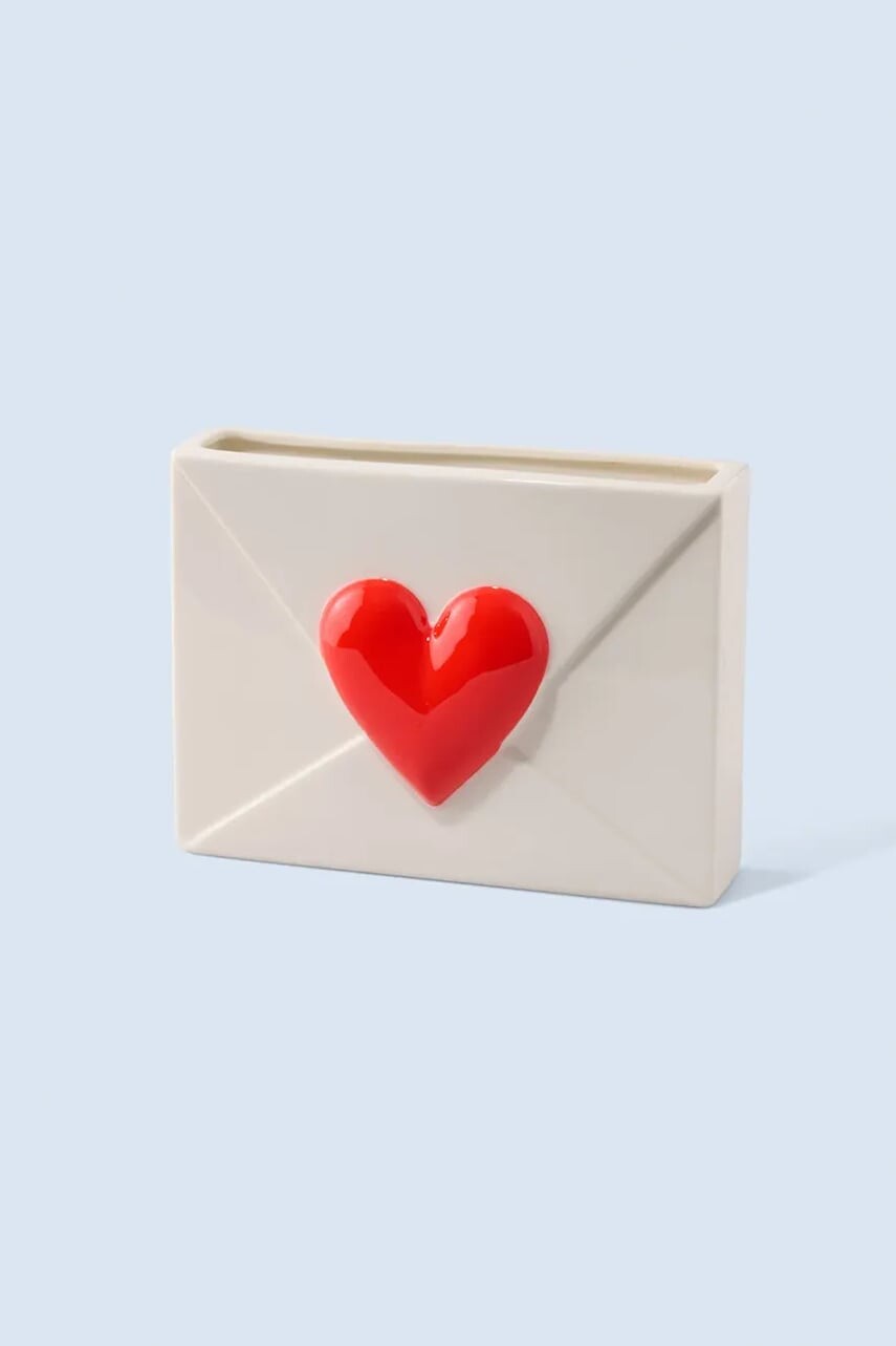 Fluid Market dekoratívna váza Heart 16,5 cm