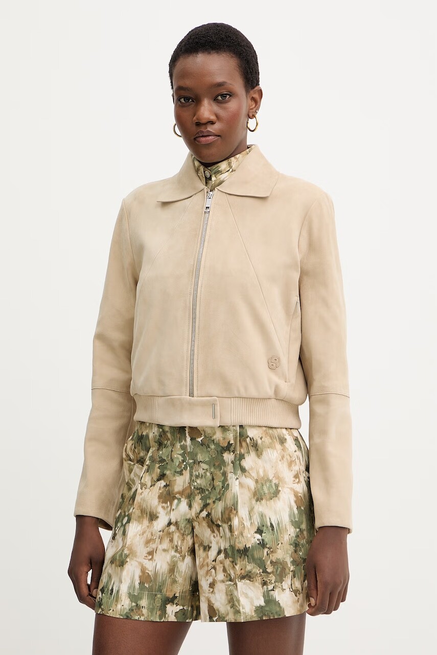 Semišová bunda BOSS Salene