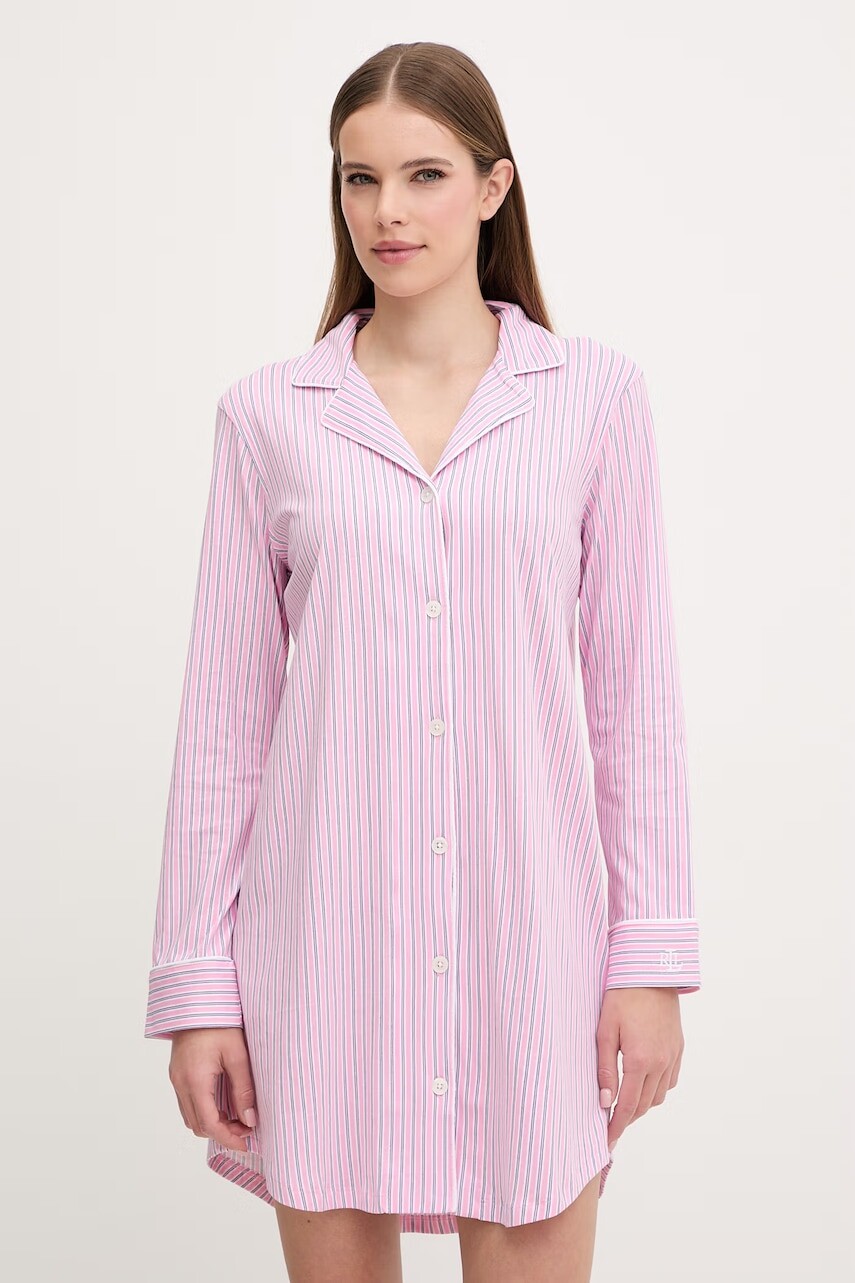 Bavlnená nočná košeľa Lauren Ralph Lauren