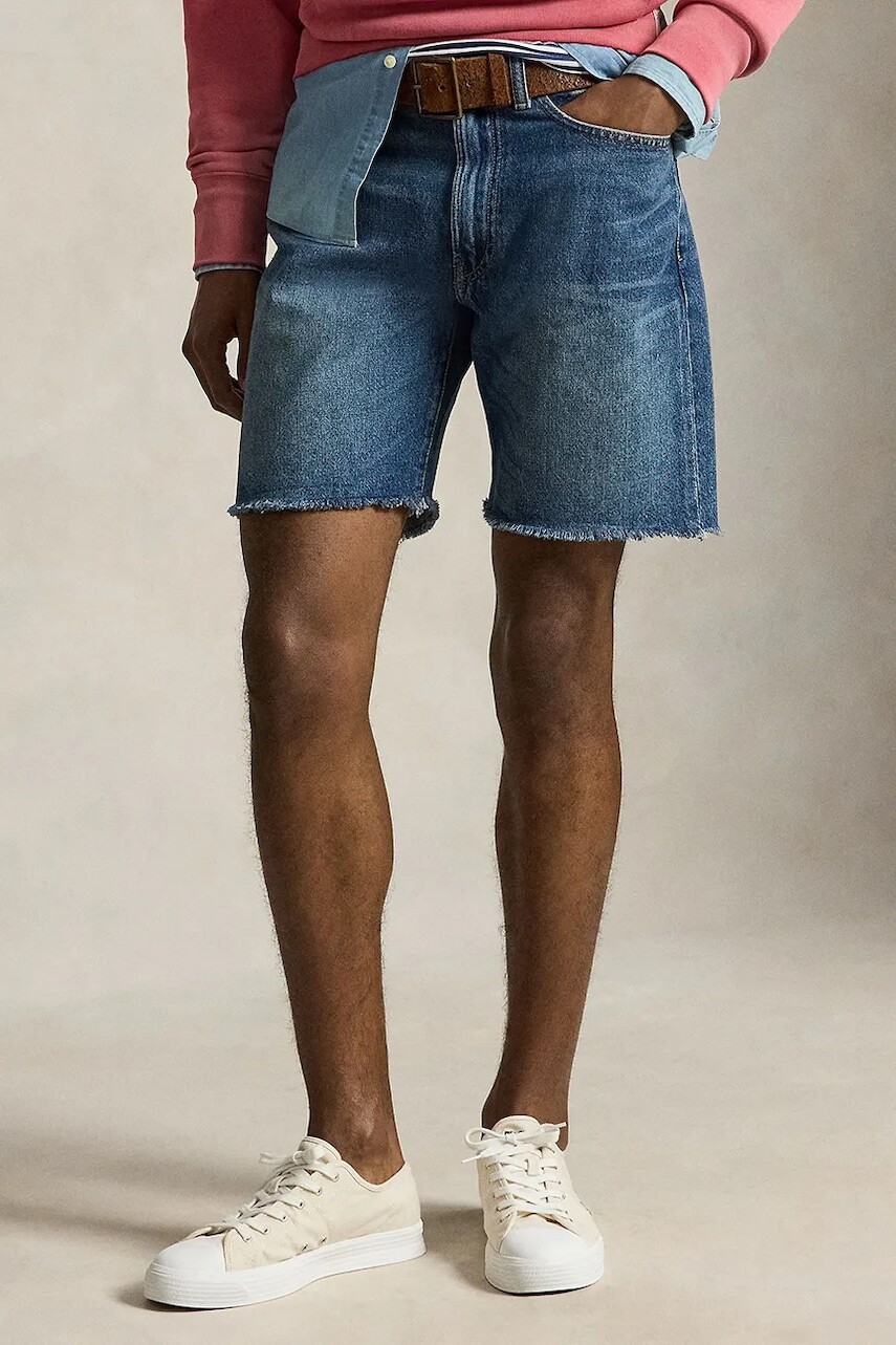 Rifľové krátke nohavice Polo Ralph Lauren