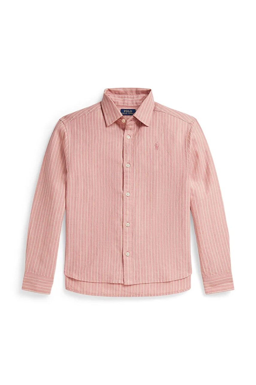 Detská košeľa s prímesou ľanu Polo Ralph Lauren